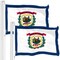 G128 2 Pack: West Virginia WV State Flag | 3x5 Ft | Printed 150D Polyester - Indoor/Outdoor, Vibrant Colors, Brass Grommets, Quality Polyester, Much Thicker More Durable Than 100D 75D Polyester